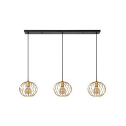 Lucide Danza 3 Light Bar Pendant Matt Gold - thumbnail 3