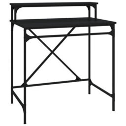 Berkfield Desk Black 80X50X90 Cm Engineered Wood And Iron - thumbnail 2