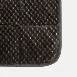 Ohs Waffle Fleece Weighted Blanket, Charcoal - 8Kg - thumbnail 7