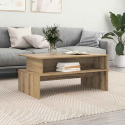 Berkfield Coffee Table Artisan Oak 90 X 55 X 42.5 Cm Engineered Wood - thumbnail 4