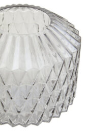 Orsina Brice Small Grey Glass Vase - thumbnail 3