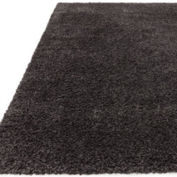 Modern Charcoal Shaggy Plain Easy To Clean Dining Room Rug-120Cm X 170Cm - thumbnail 4