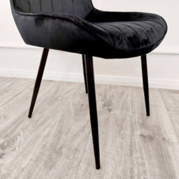 Stratus Interiors Dido Teal Velvet Dining Chair - Elegant Modern Upholstered Seating For Livingroom And Kitchen - thumbnail 8