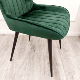 Stratus Interiors Dido Teal Velvet Dining Chair - Elegant Modern Upholstered Seating For Livingroom And Kitchen - thumbnail 4
