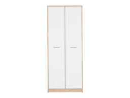 Arte Nepo Plus 80 Cm 2 Door Hinged Wardrobe Oak Sonoma Carcass White Front - thumbnail 2
