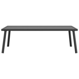 Berkfield Garden Coffee Table Anthracite 110X55X35Cm Steel - thumbnail 3