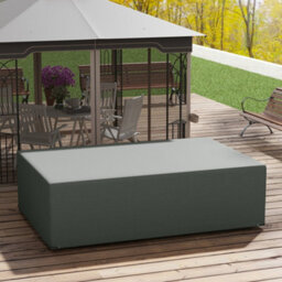 Outsunny Uv Rain Protective Cover Or Garden Wicker Rattan Dark Grey - thumbnail 7