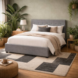 Wyld Haus Carrick 5Ft King Velvet Bed With Tufted Headboard And Underbed Storage - thumbnail 1