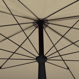 Berkfield Garden Parasol With Pole 200X130 Cm Taupe - thumbnail 5