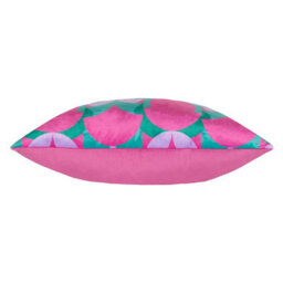Heya Home Raeya Art Deco Velvet Feather Rich Cushion - thumbnail 3