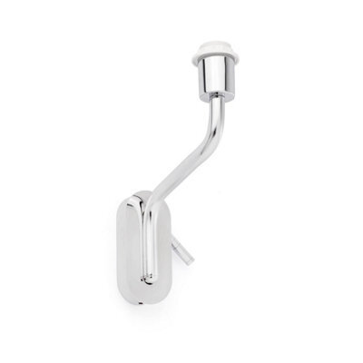 Luminosa Lighting Luminosa Eterna 1 Light Indoor Wall Reading Light Chrome  - Shade Not Included, E27 - image 1