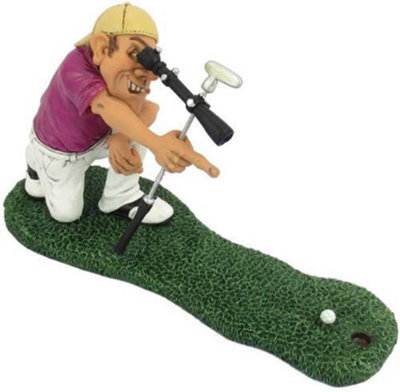 Funny Golf Decoration Figurines Novelty Golfing Statue Sculpture Hand Made Sharpshooter - image 1