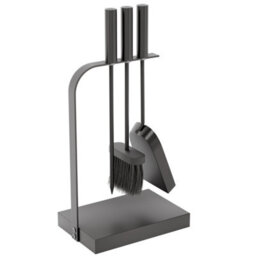 Lassic Fire Vida 4 Piece Aston Black Companion Set - Poker, Shovel, Brush And A Stand - thumbnail 8
