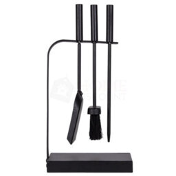 Lassic Fire Vida 4 Piece Aston Black Companion Set - Poker, Shovel, Brush And A Stand - thumbnail 5