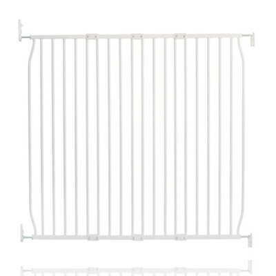 Safetots Eco Screw Fit Baby Gate, White, 110Cm - 120Cm, Stair Gate For Toddler And Baby, Screw Fit Safety Barrier - image 1