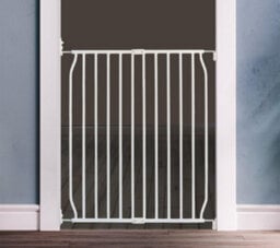 Safetots Eco Screw Fit Baby Gate, White, 110Cm - 120Cm, Stair Gate For Toddler And Baby, Screw Fit Safety Barrier - thumbnail 2