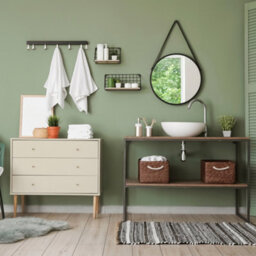 Rust-Oleum Hessian Satin Bathroom Wood & Cabinet Paint 750Ml - thumbnail 5