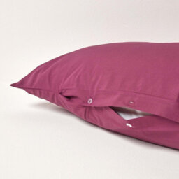 Homescapes Plum Egyptian Cotton V Shaped Pillowcase 200 Tc - thumbnail 4