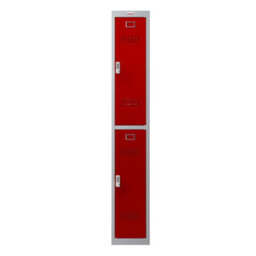 Phoenix Safe Company Phoenix Pl 300D Series Pl1233Gre 1 Column 2 Door Personal Locker In Red With Electronic Lock - thumbnail 3