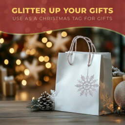 Festive Fix Hanging Glitter Snowflake Decorations Silver Pack Of 12, 10Cm Christmas Ornaments Easy To Hang Stunning Decor - thumbnail 6