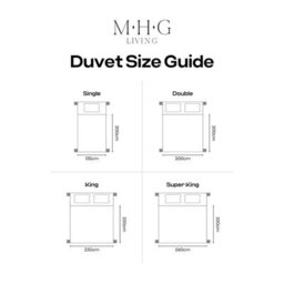 MHG Living 10.5 Tog All Season Duvet & Pillow Set - Lightweight Striped Microfibre Bedding - Single - thumbnail 9