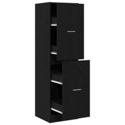 Walplus Apothecary Cabinet Black Oak 40 X 41 X 144.5 Cm Engineered Wood - thumbnail 5