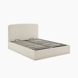 Furniturebox Amelie Cream Fabric Ottoman King Size Bed Frame - King Size Ottoman Bed - King Size Bed With Storage - King Bed - thumbnail 5