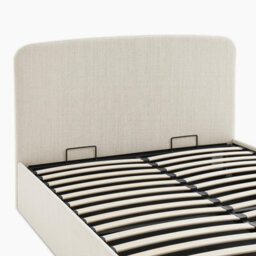 Furniturebox Amelie Cream Fabric Ottoman King Size Bed Frame - King Size Ottoman Bed - King Size Bed With Storage - King Bed - thumbnail 7
