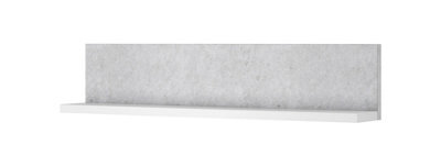 Arte Bota 01 Wall Shelf W1500mm H320mm D240mm - Concrete Grey & White Matt, Elegant And Durable - image 1
