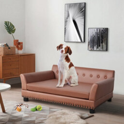 Bingopaw Large Dog Sofa Couch Bed Pet Puppy Lounge Chair Raised Chaise Cushion, 96X72X40Cm - thumbnail 7