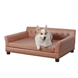 Bingopaw Large Dog Sofa Couch Bed Pet Puppy Lounge Chair Raised Chaise Cushion, 96X72X40Cm - thumbnail 8