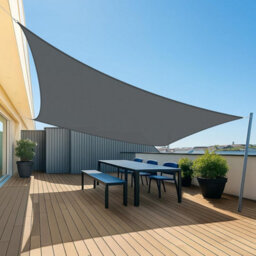 Grey 3X3M Shade Sail 95% Uv Protection Waterproof - thumbnail 1