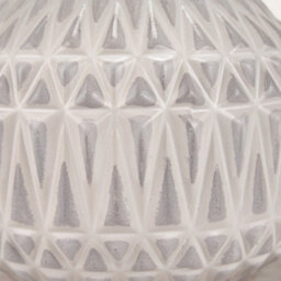 Pacific Lifestyle White Aztec Texture Ceramic Table Lamp - thumbnail 6