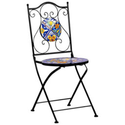 Beliani Set Of 2 Garden Chairs Coriano Folding Metal Black - thumbnail 5