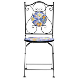 Beliani Set Of 2 Garden Chairs Coriano Folding Metal Black - thumbnail 6