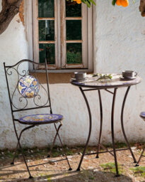 Beliani Set Of 2 Garden Chairs Coriano Folding Metal Black - thumbnail 2