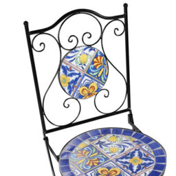 Beliani Set Of 2 Garden Chairs Coriano Folding Metal Black - thumbnail 8