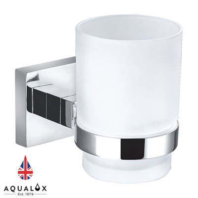 Aqualux Accessories Epsom Tumbler Holder With Glass - image 1