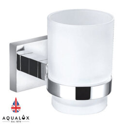 Aqualux Accessories Epsom Tumbler Holder With Glass - thumbnail 1