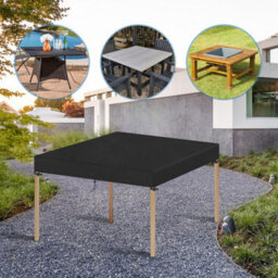 Garden Table Cover, Outdoor Protective Tarp, Furniture Tarp 112X112X15 - thumbnail 7