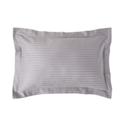 Homescapes Grey Egyptian Cotton Satin Stripe Oxford Pillowcase 330 Tc - thumbnail 1
