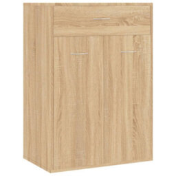 Berkfield Shoe Cabinet Sonoma Oak 60X35X84 Cm Engineered Wood - thumbnail 2