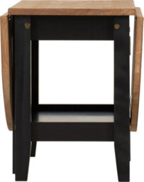 Seconique Santos Drop Leaf Coffee Table Black With Distressed Waxed Pine Top - thumbnail 5