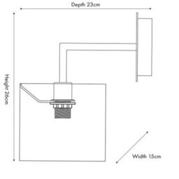 Pacific Lifestyle Brushed Silver And  Steel Grey Wall Light - thumbnail 2