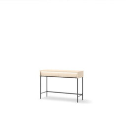 Arte Trend 09 Dressing Table 112Cm - Beige & Black With Led Lighting And Dual Drawers - thumbnail 4
