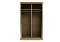 LPD Devon Oak 2 Door Sliding Mirrored Wardrobe Of Dimension-182X114X58Cm (2 Packs) - thumbnail 2