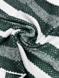Gc Gaveno Cavailia Stripe Bath Towels 70X120 Cm 2 Pack Large Set For Bathroom Quick Dry & Highly Absorbent Green Towels Set - thumbnail 5