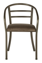 Orsina Industrial Design Armchair With Curved Backrest, Durable Comfortable Foundry Chair For Outdoor Sitting - thumbnail 6