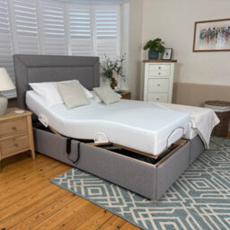 Backcarebeds Majestic Twin Adjustable Electric Bed - 5Ft King - Headboard 3C - thumbnail 2