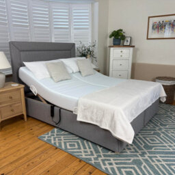 Backcarebeds Majestic Twin Adjustable Electric Bed - 5Ft King - Headboard 3C - thumbnail 1